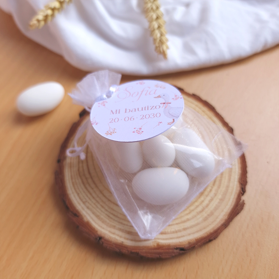 Peladillas detalles personalizados para bautizo y comunión