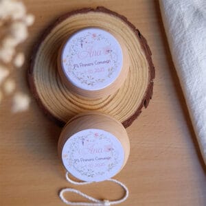 yoyo personalizado para primera comunión con el diseño libélula