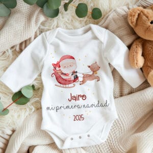 Body personalizado navidad diseño papa noel