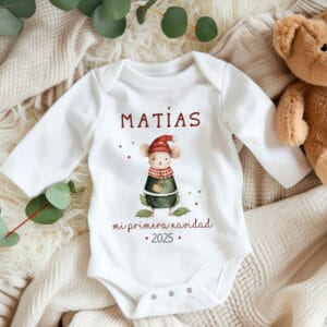 Body personalizado ratoncito navidad