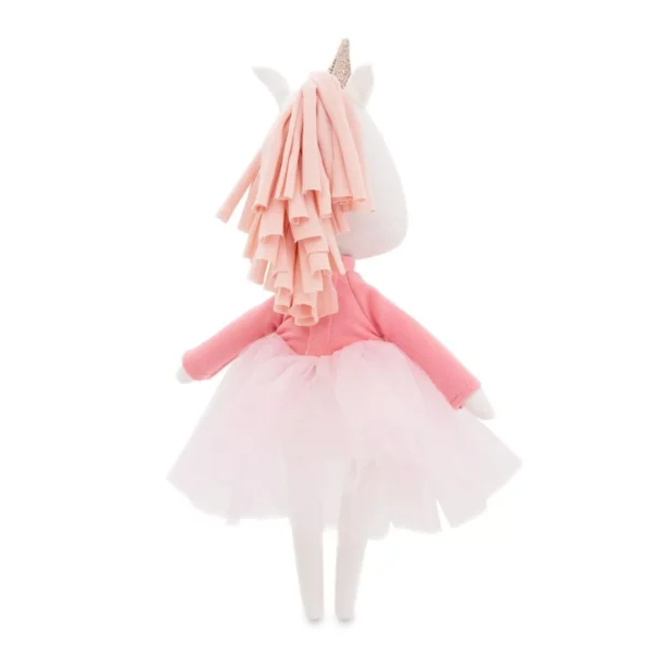 Vista trasera del peluche Daphne el Unicornio de 29 cm