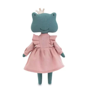 Peluche Fiona la Rana de 29 cm, suave y hipoalergénico para bebés