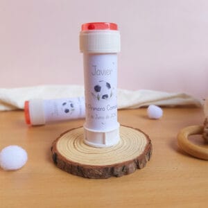 Pompero personalizado para Comunión con el diseño Fútbol