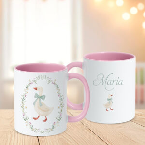 Taza Personalizada Oca, diseño completo visible por ambos lados