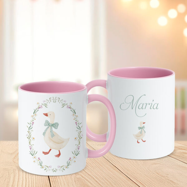 Taza Personalizada Oca, diseño completo visible por ambos lados