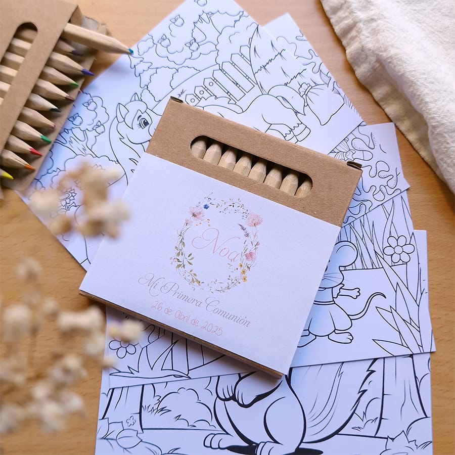 Pinturas personalizadas para comunión con el diseño Libélula