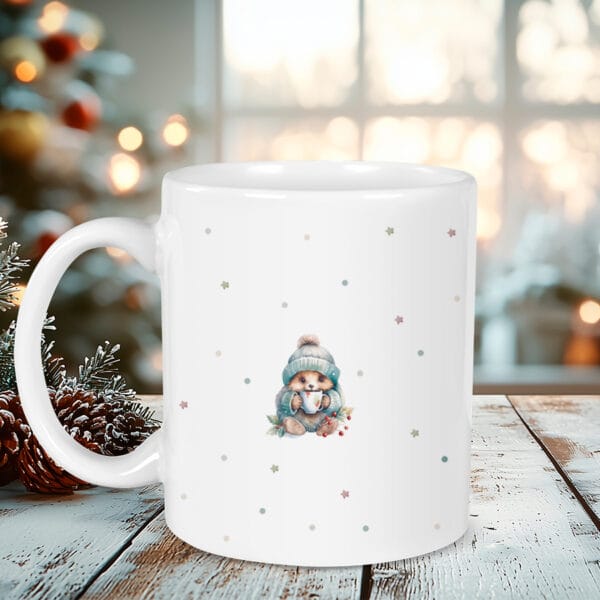 Taza Personalizada Erizo Navideño - Imagen 2
